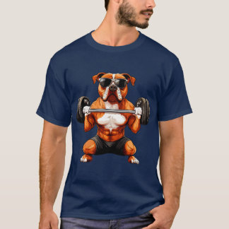 犬のフィットネス/トレーナー犬のTシャツ Tシャツ