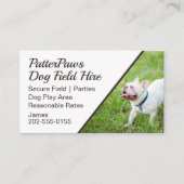 犬のフィールドを雇う子犬の公園 名刺 (正面)