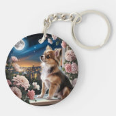 犬のフォトキーチェーン・ペットのキーチェーン・ペット記念碑 キーホルダー (裏面)