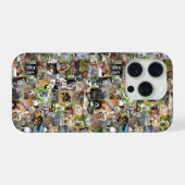 犬のフォトコラージュ iPhoneケース (裏面横)