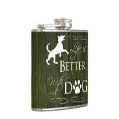 犬のフラスコで生活が良い – 緑 フラスク (右)