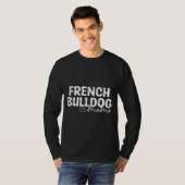 犬のフランスのブルドッグ・ママ Tシャツ (正面フル)