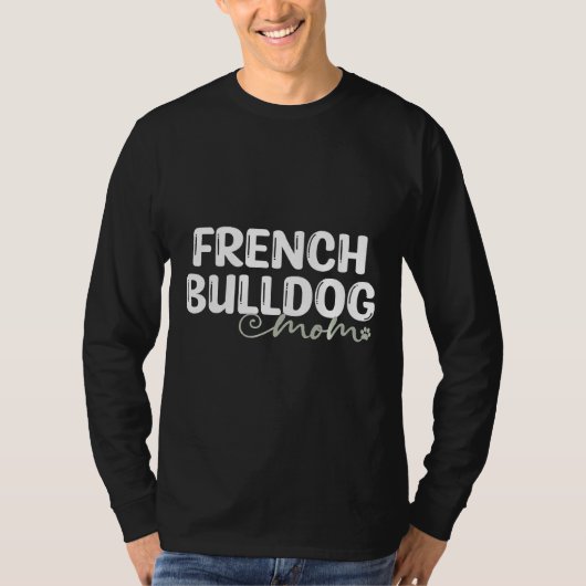 犬のフランスのブルドッグ・ママ Tシャツ (正面)