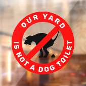 犬のフンのしるしなし ウィンドウサイン (シート2)