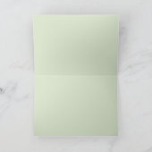 犬のブドウのつる植物労働者を見て空白の、挨拶 カード (内部)