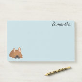 犬のブパーソナライズされたルフランスのドッグ ポストイット (デスク)