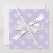 犬のブライダお洒落ルシャワーの招待 招待状 (裏面)