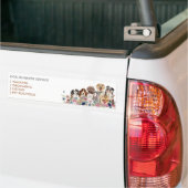 犬のブランディング バンパーステッカー (トラック上)