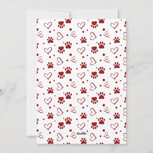 犬のブルドッグから幸せなバレンタインデーフランスのズ シーズンカード (裏面)