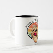 犬のブローニーいけな探し ツートーンマグカップ (正面左)