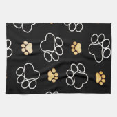 犬のプリントのキッチンタオル キッチンタオル (横)