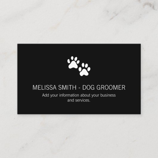 犬のプリントアポイントメント 予約カード (正面)