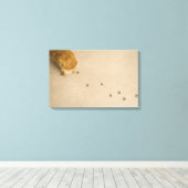 犬のプリントオンカーペット キャンバスプリント (インサイチュ (ウッドフロア))