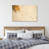 犬のプリントオンカーペット キャンバスプリント (インサイチュ (寝室))