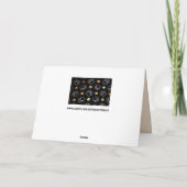 犬のプリントグリーティングカード カード (裏面)