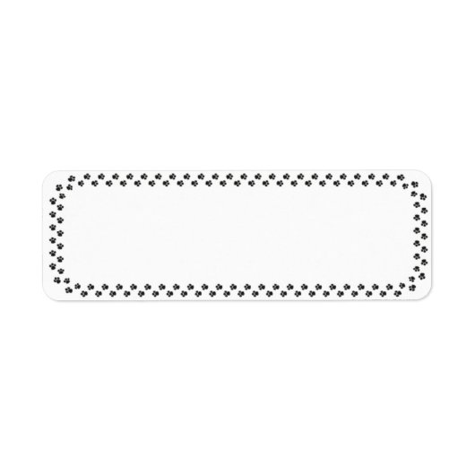 犬のプリントラベル ラベル (正面)