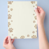 犬のプリント チラシ (手)