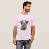 犬のプリントTシャツ Tシャツ (正面フル)