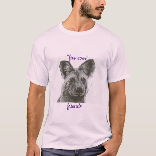 犬のプリントTシャツ Tシャツ (正面)