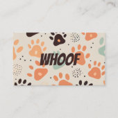 犬のプロフェッショナルレトロポーズ 名刺 (正面)