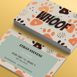 犬のプロフェッショナルレトロポーズ 名刺