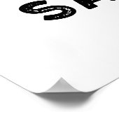 犬のプンおもしろいクールと言う ポスター (角)