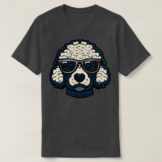 犬のプードルクール Tシャツ (デザイン正面)