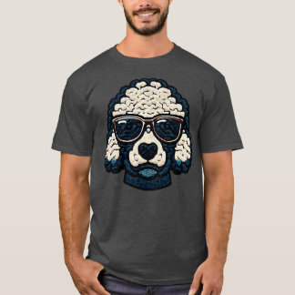 犬のプードルクール Tシャツ