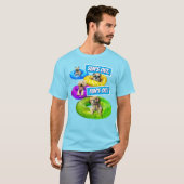 犬のプールパーティー Tシャツ (正面フル)