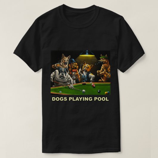犬のプ遊ールアートワークパピーススヌーカーポケット Tシャツ (デザイン正面)