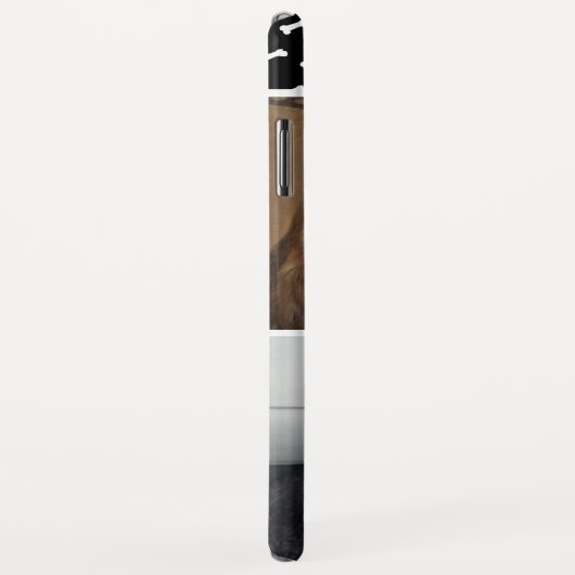 犬のベビーあなた自身の2つの写真のモダンでかわいい骨パターン Case-Mate iPhoneケース (裏面/右)