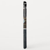 犬のベビーあなた自身の2つの写真のモダンでかわいい骨パターン Case-Mate iPhoneケース (裏面/左)