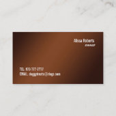 犬のベーカリーの名刺 名刺 (裏面)