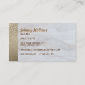 犬のベーカリースローガンビジネスカード 名刺 (裏面)