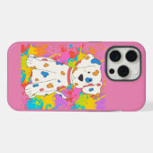 犬のペイント iPhoneケース (裏面横)