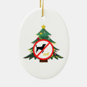 犬のペイ記号 セラミックオーナメント (裏面)