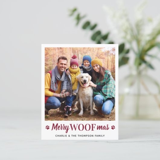 犬のペットの写真から予算シンプルクリスマス (スタンド正面)