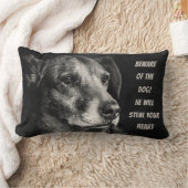 犬のペットの写真カスタムに注意 ランバークッション (ブランケット)