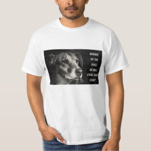 犬のペットの写真カスタムに注意 Tシャツ