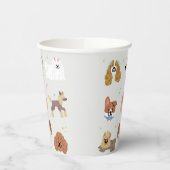 犬のペットの子供 紙コップ (左)