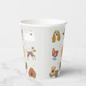 犬のペットの子供 紙コップ (右)