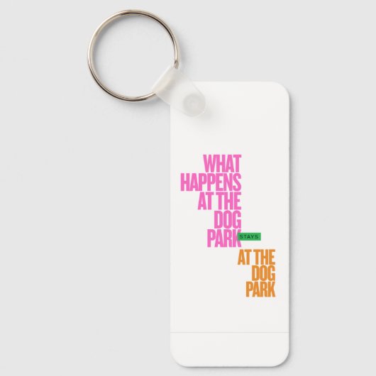 犬のペットの子犬の愛おもしろい キーホルダー (正面)