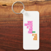 犬のペットの子犬の愛おもしろい キーホルダー (正面)