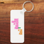 犬のペットの子犬の愛おもしろい キーホルダー (裏面)