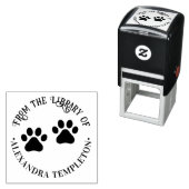 犬のペットの手のプリント"のライブラリから"名前 セルフインキングスタンプ (インサイチュ)