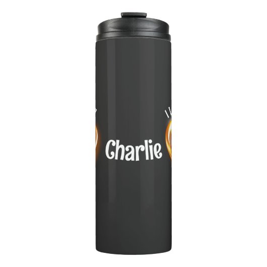 犬のペットハートが大好白熱［赤熱］光を放つき タンブラー (正面)