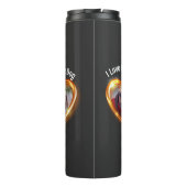 犬のペットハートが大好白熱［赤熱］光を放つき タンブラー (裏面)