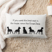犬のペット最高のの家の中の偉大なダンなユーモアの座席 ランバークッション (ブランケット)