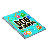 犬のペット歴かわいい前足でペットの健康記録を印刷 ノートブック (右側)