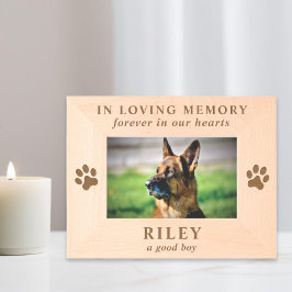 犬のペット記念写真 レーザー彫刻フレーム